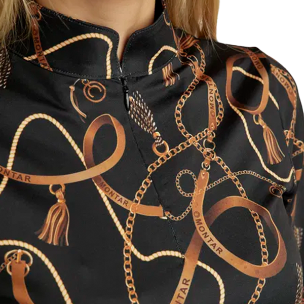 Montar Haily Långärmad Polotröja är en elegant och funktionell långärmad ridtröja som är designad för ryttare som vill kombinera mode med maximal komfort!