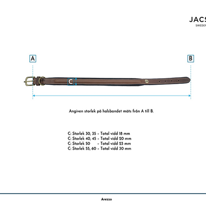 Jacson Arezzo Hundhalsband är ett stilfullt och bekvämt hundhalsband som är skapat för dig som vill kombinera exklusiv design med komfort!