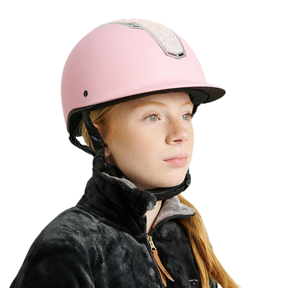 Jacson Philly Mips Ridhjälm Rosa/Sparkle är ridhjälmen för dig som vill ha en perfekt balans mellan hög säkerhet, komfort och design!