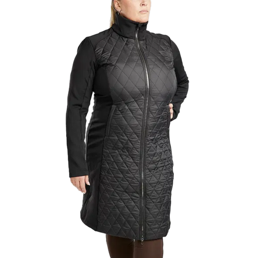 Montar MoQuinn Hybrid Jacket Curve är en lång quiltad jacka som är designad för både stallarbete och ridning! Optimal komfort i alla väderförhållanden!