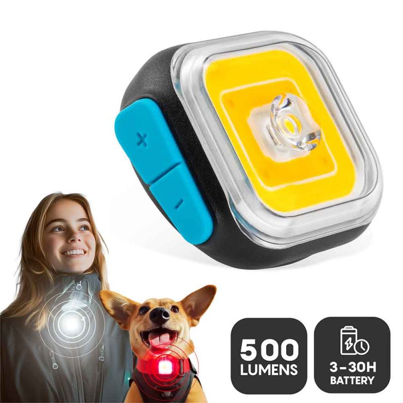 MEOLINQ Light 01 Lampa är en stark och pålitlig lampa med ett svenskt, patenterat och innovativt fästsystem som kan fästas på tyger!