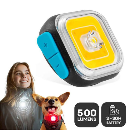 MEOLINQ Light 01 Lampa är en stark och pålitlig lampa med ett svenskt, patenterat och innovativt fästsystem som kan fästas på tyger!