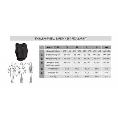 Komperdell Front Zip Regular Säkerhetsväst är en säkerhetsväst som är designad för ryttare med höga krav på passform och maximalt skydd!